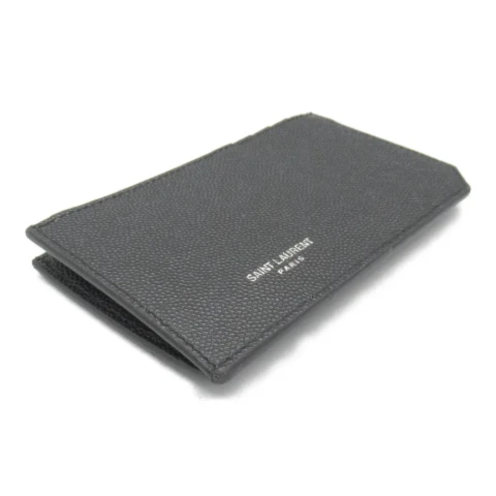 Yves Saint Laurent Vintage Pre-owned Leather wallets Black Heren