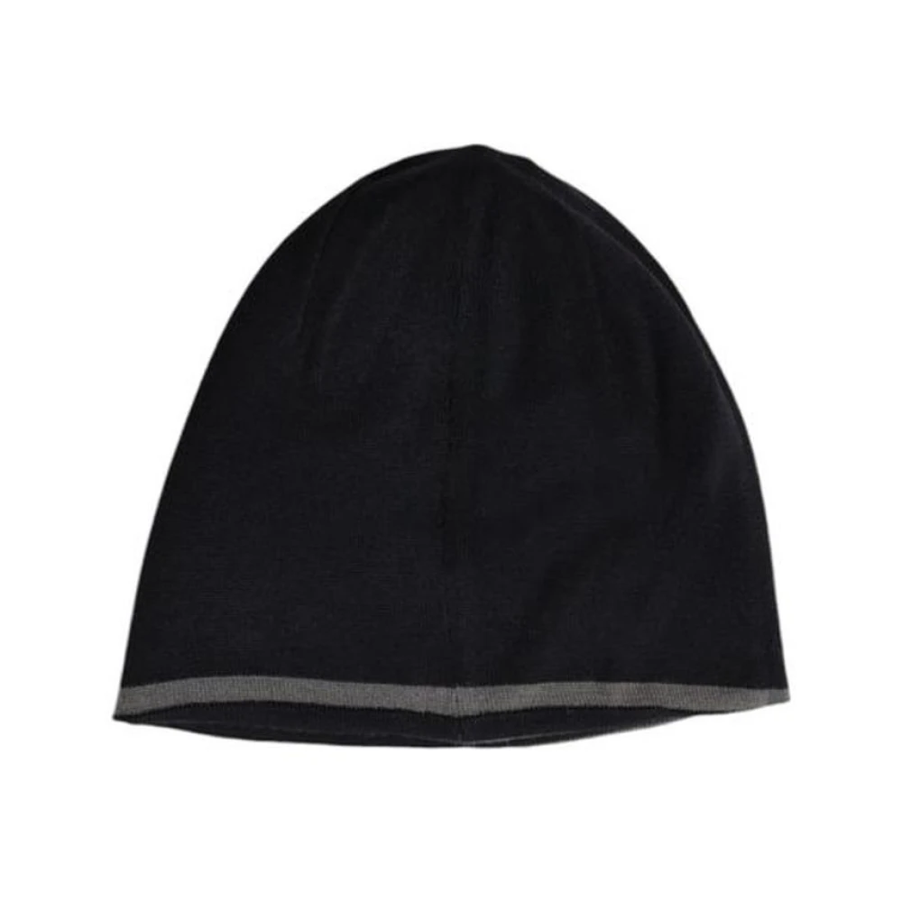 Hugo Boss Zwarte wollen blend hoed & pet Black Heren