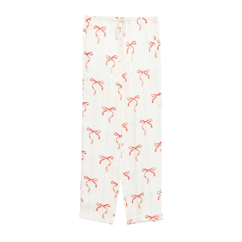 Forte Forte White Straight Trousers - Female - Straight Trousers - Xs - Trousers