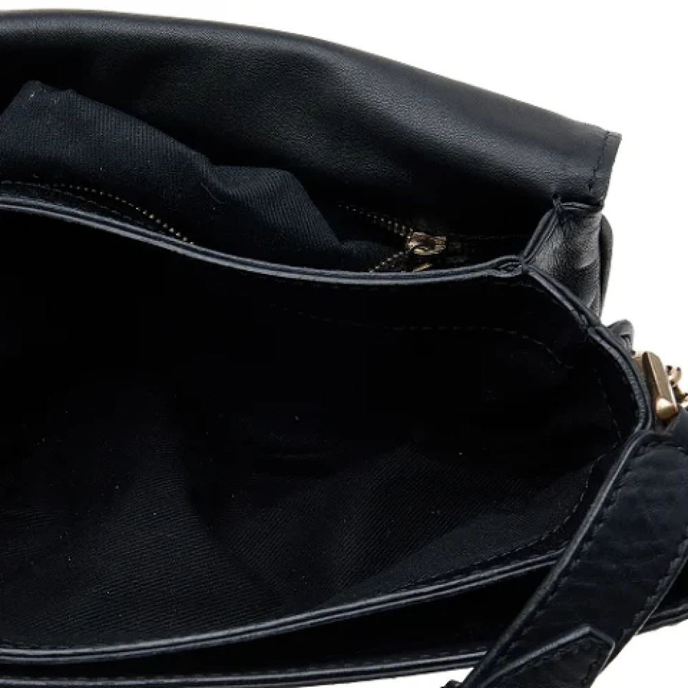 Valentino Vintage Pre-owned Leather shoulder-bags Black Dames