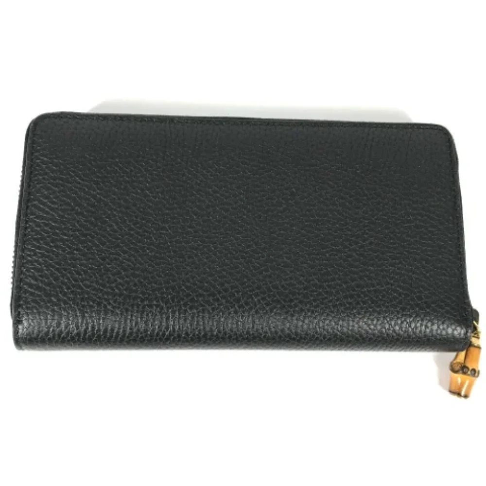 Gucci Vintage Pre-owned Leather wallets Blue Dames