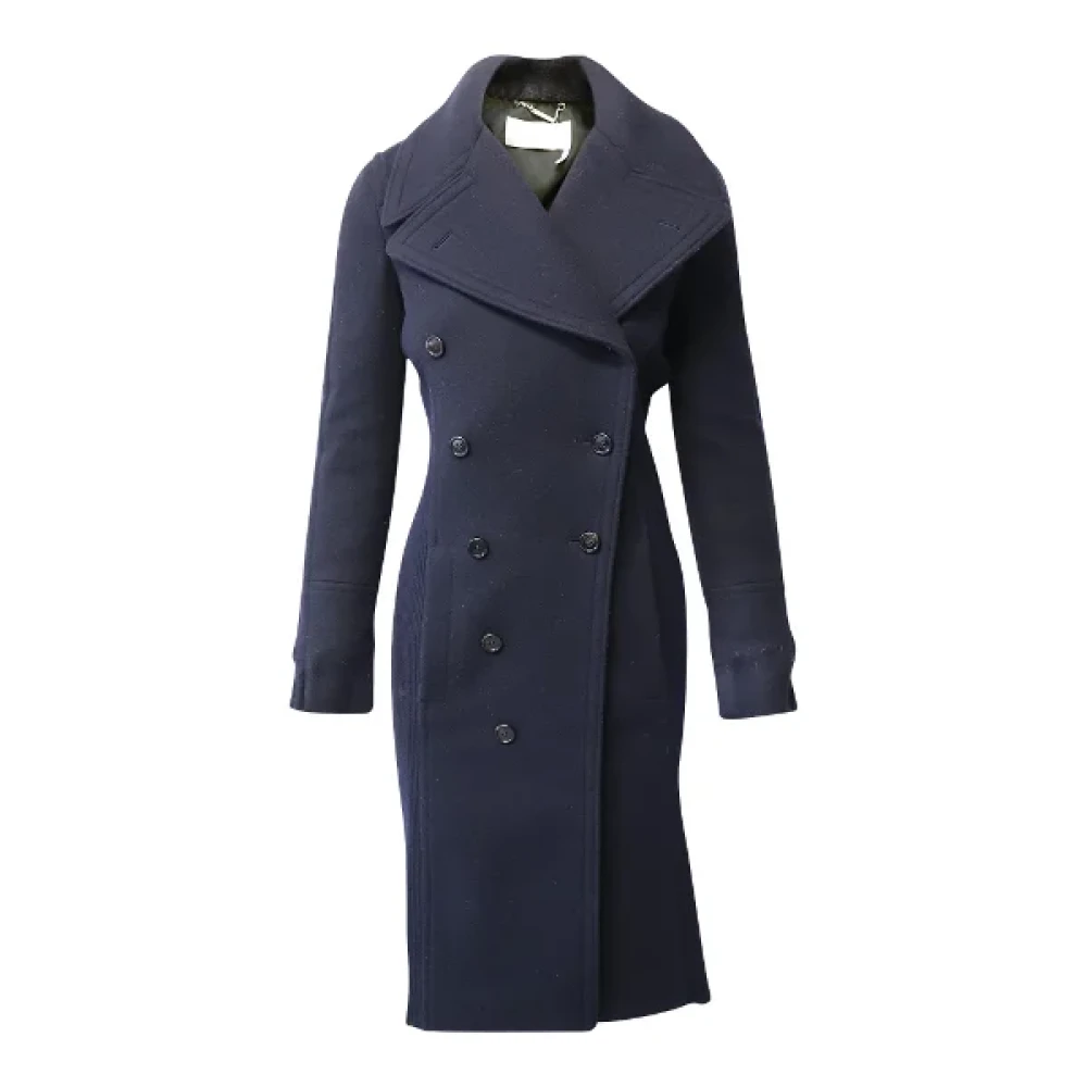 Chloé Pre-owned Wool outerwear Blue Dames