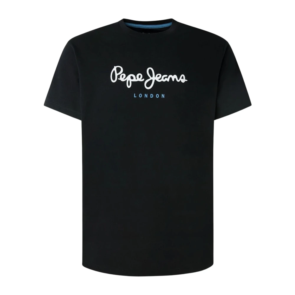 Pepe Jeans Men's Black T-Shirts, Xl, Eggo N Tee