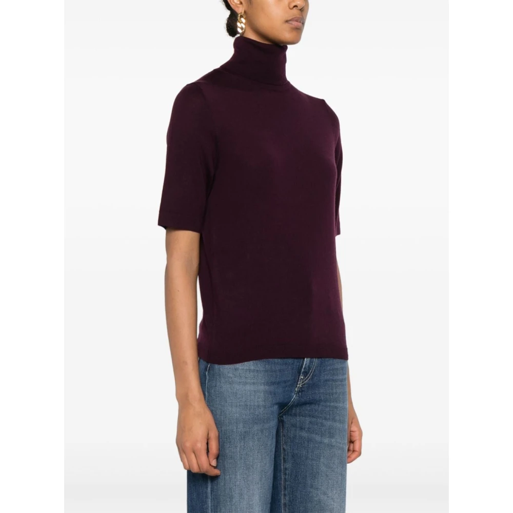 allude Bordeaux Sweaters Red Dames
