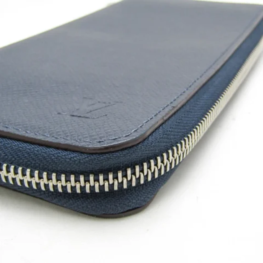 Louis Vuitton Vintage Pre-owned Leather wallets Blue Heren