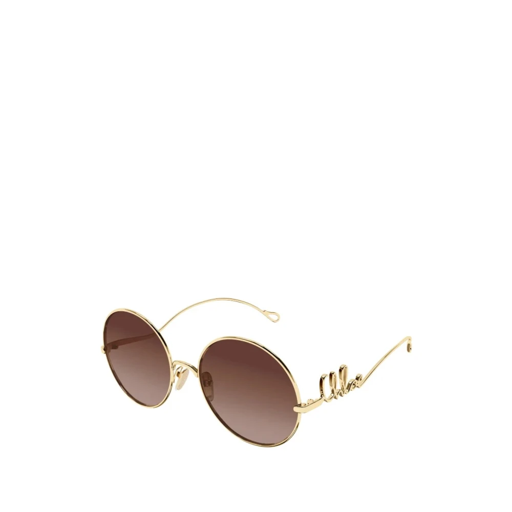 Chloé Yellow Round Sunglasses - Female - Sunglasses - 56 Mm - Accessories