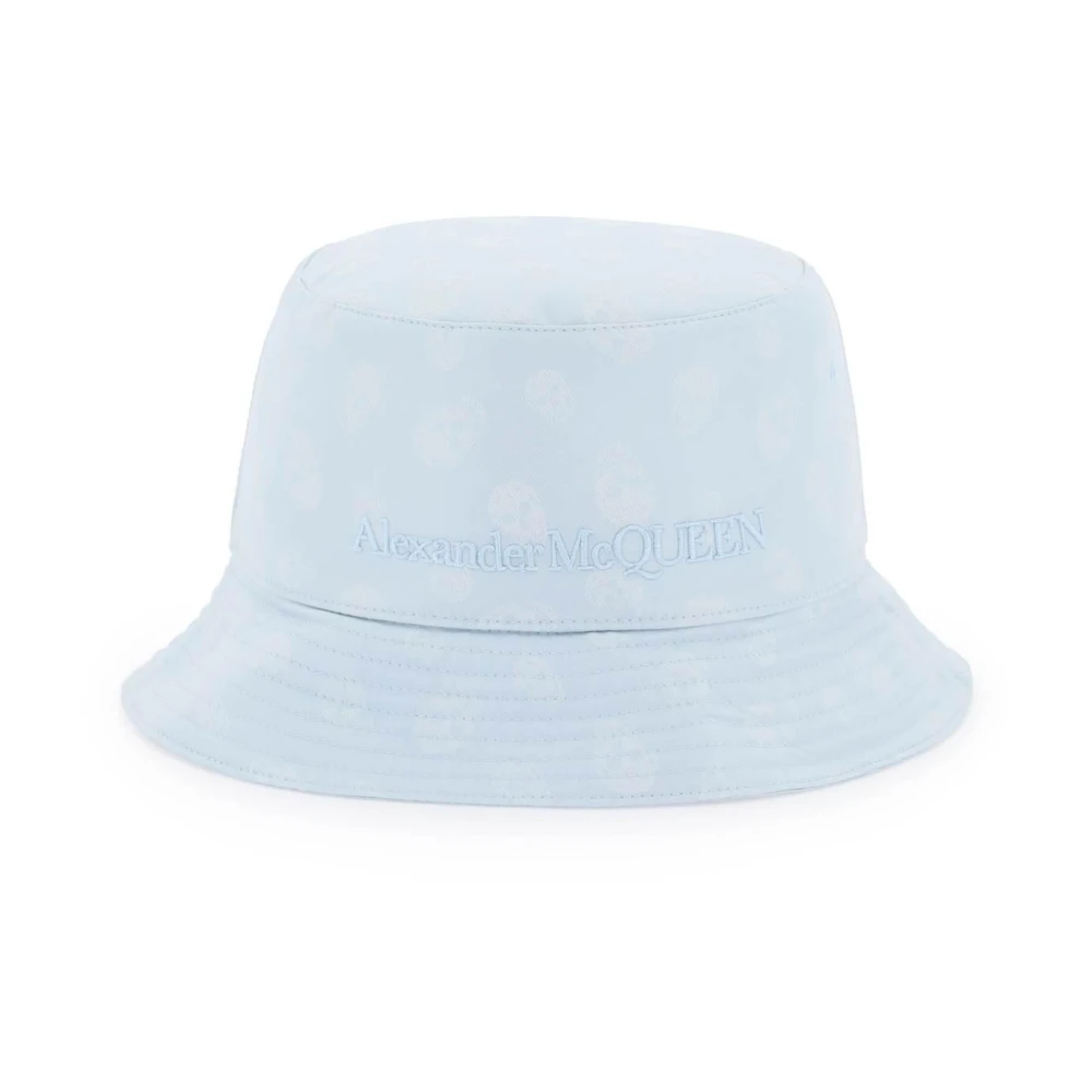 Alexander mcqueen Bucket Hat met Skull Print Blue Dames