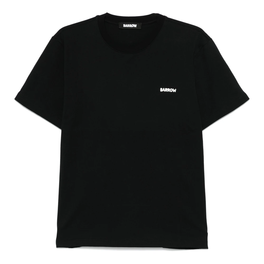 Barrow T-shirt met ronde hals en berenprint Black Heren
