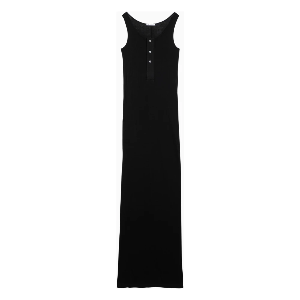 Ami Paris Lange Damesjurk Elegante Stijl Black Dames