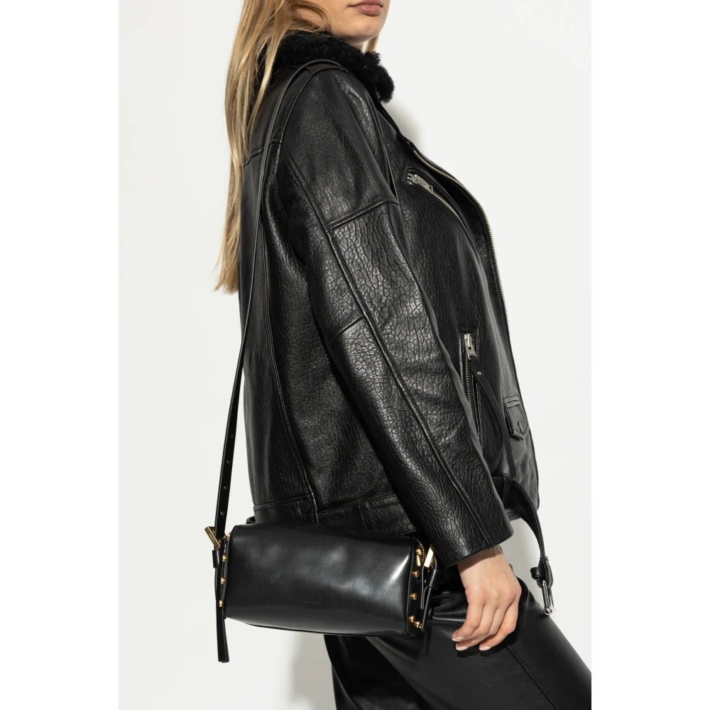 AllSaints Schoudertas Miro Black Dames