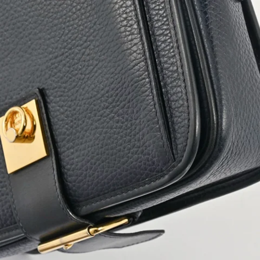 Celine Vintage Pre-owned Leather celine-bags Blue Dames