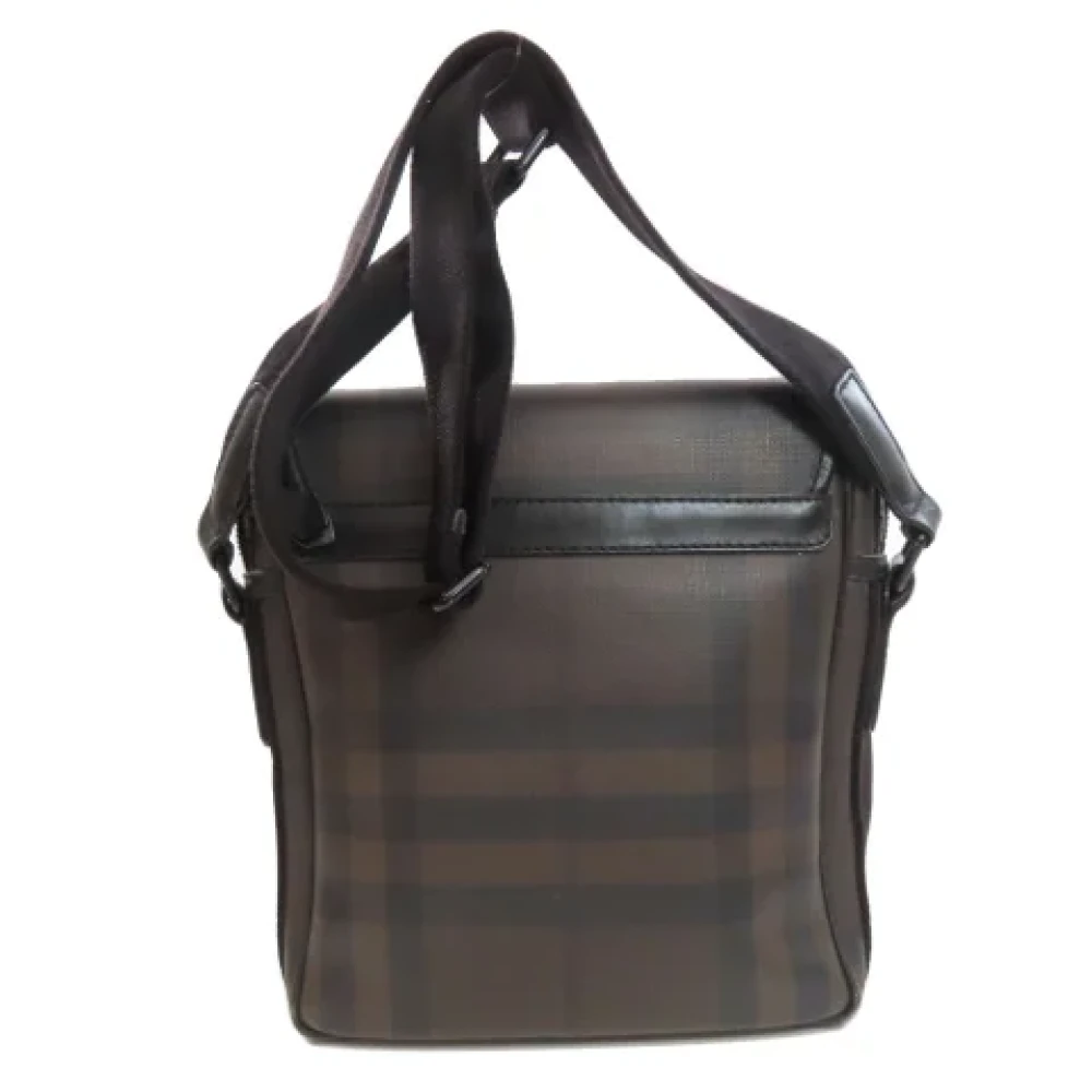 Burberry Vintage Pre-owned Leather shoulder-bags Brown Dames
