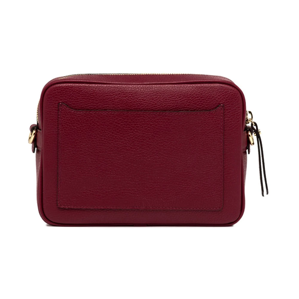 Gianni Chiarini Vierkante Leren Crossbody Tas Red Dames
