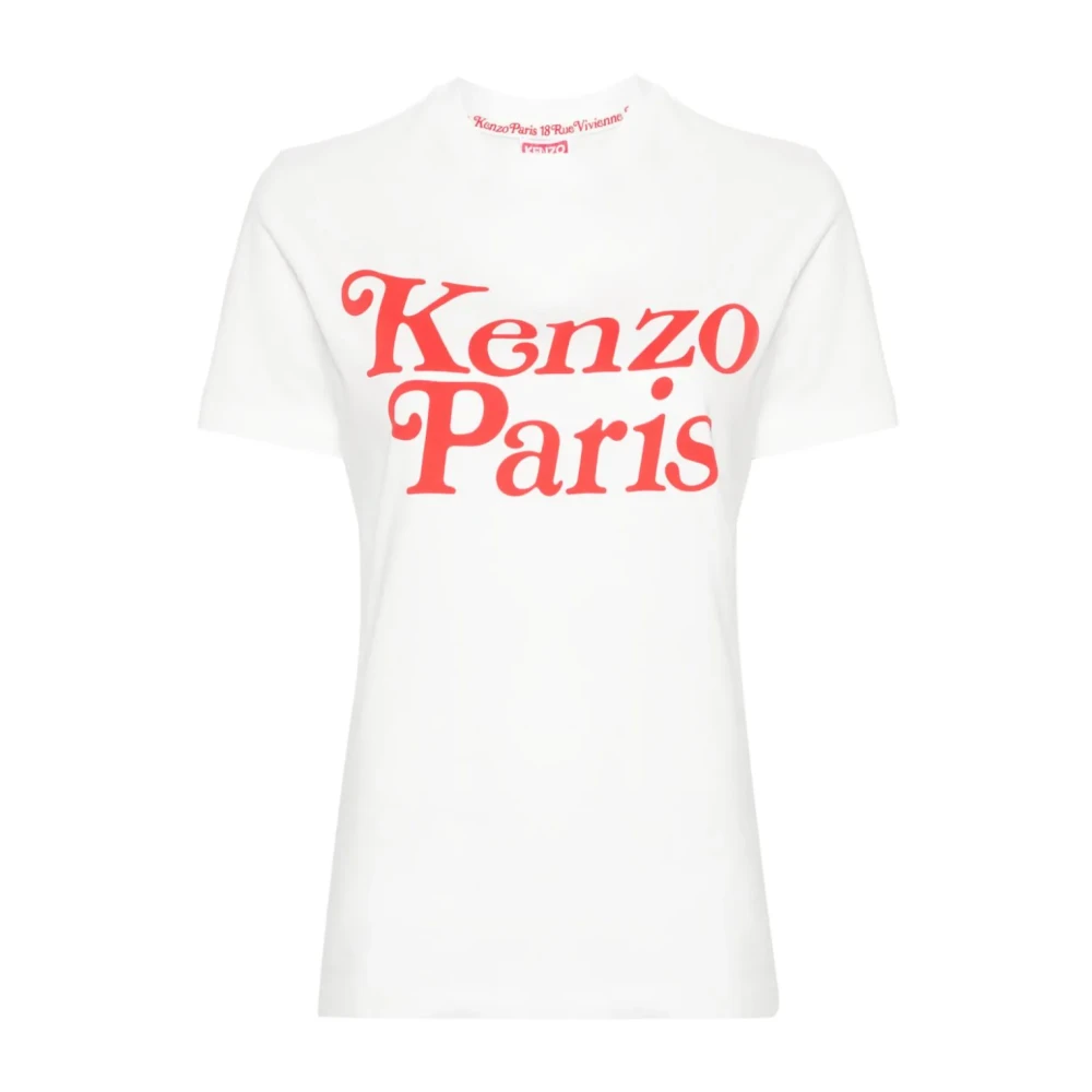 Kenzo Witte T-shirts en Polos met Paris Print White Dames