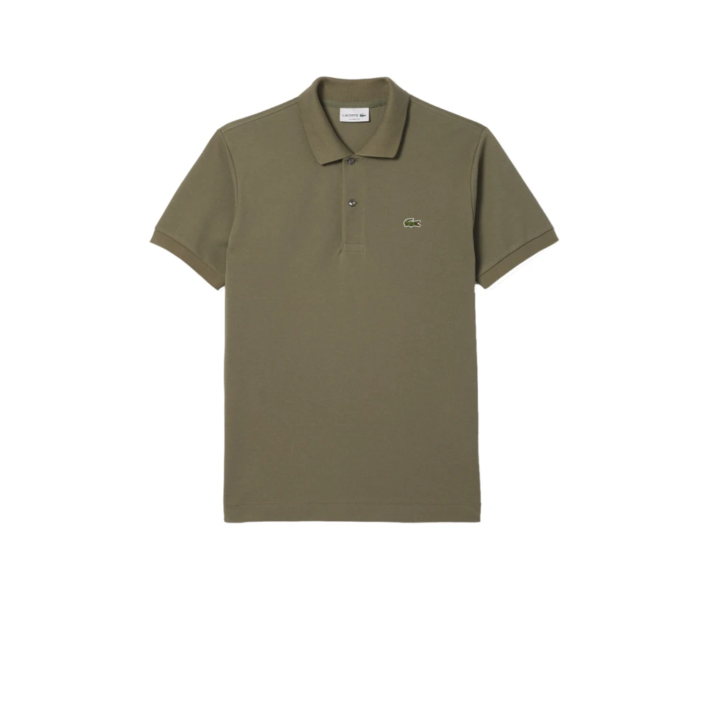 Lacoste Grön Pikétröja Klassisk Stil
