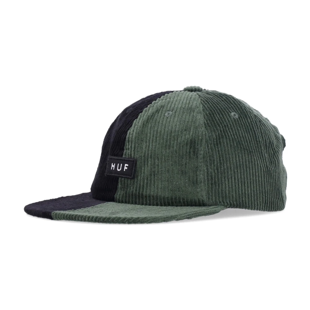 HUF Bosgroene Fluwelen Platte Klep Pet Multicolor Heren
