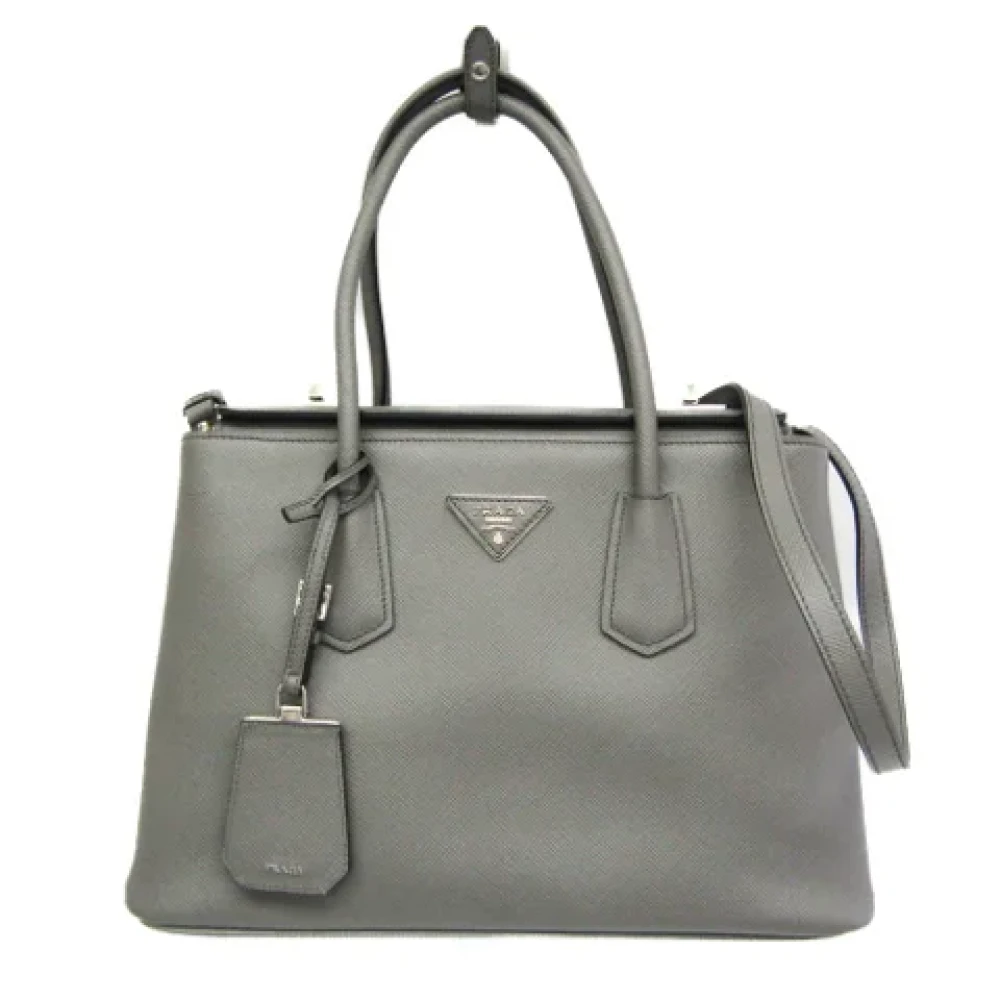 Prada Vintage Pre-owned Fabric prada-bags Gray Dames