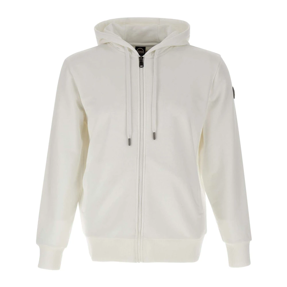 Colmar Witte Katoenen Sweatshirt Met Rits White Heren