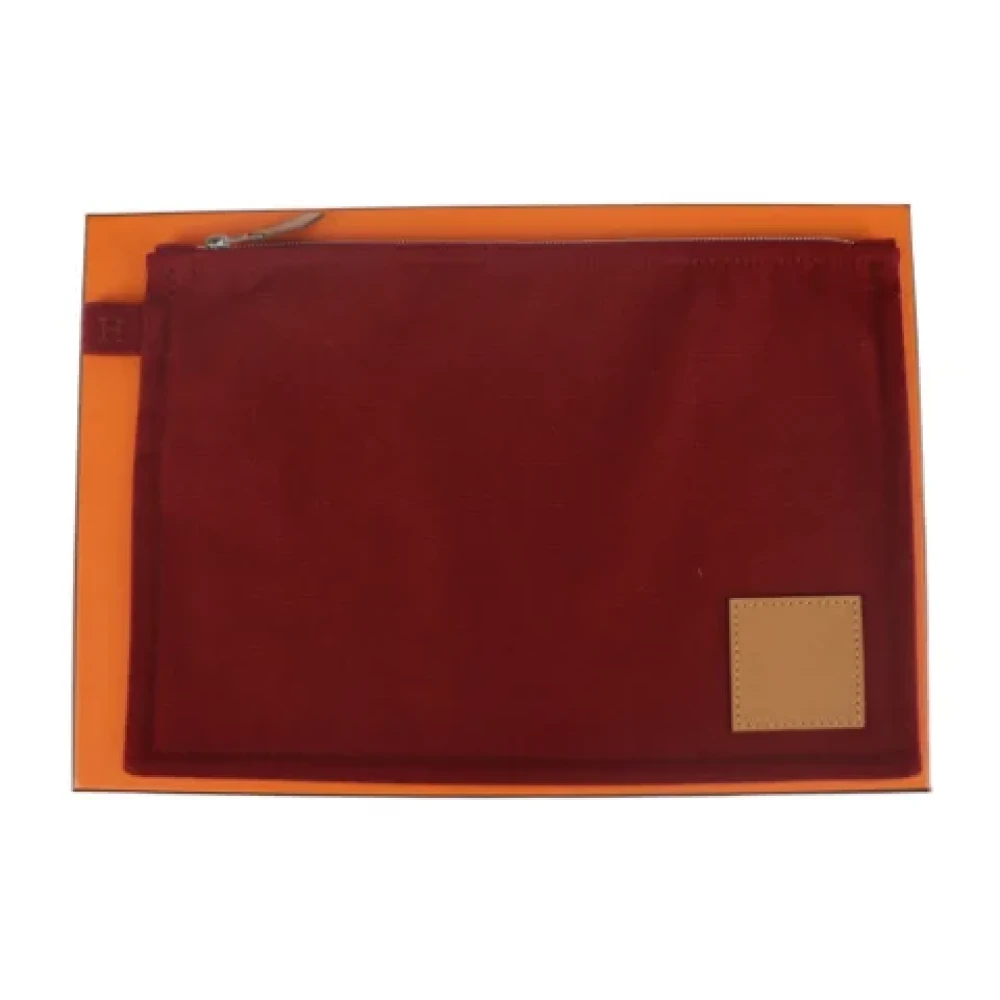 Hermès Vintage Pre-owned Fabric pouches Brown Dames