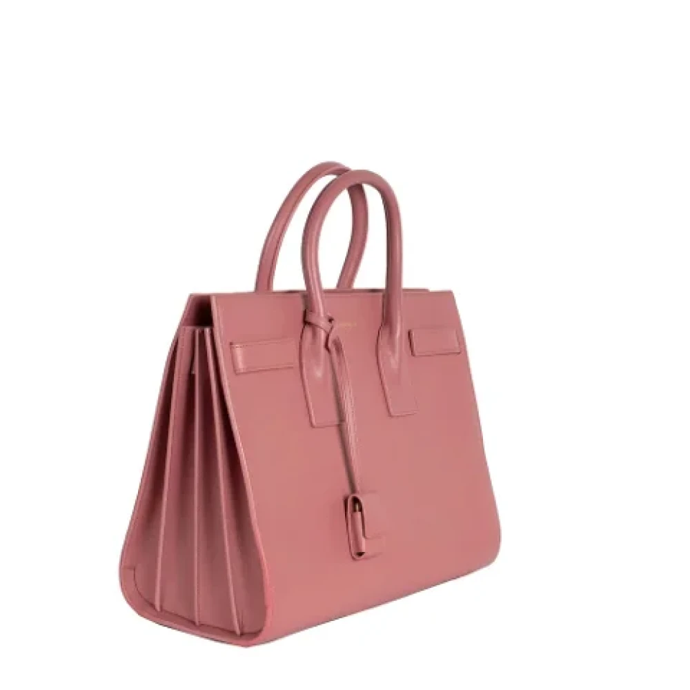 Yves Saint Laurent Vintage Pre-owned Leather handbags Pink Dames