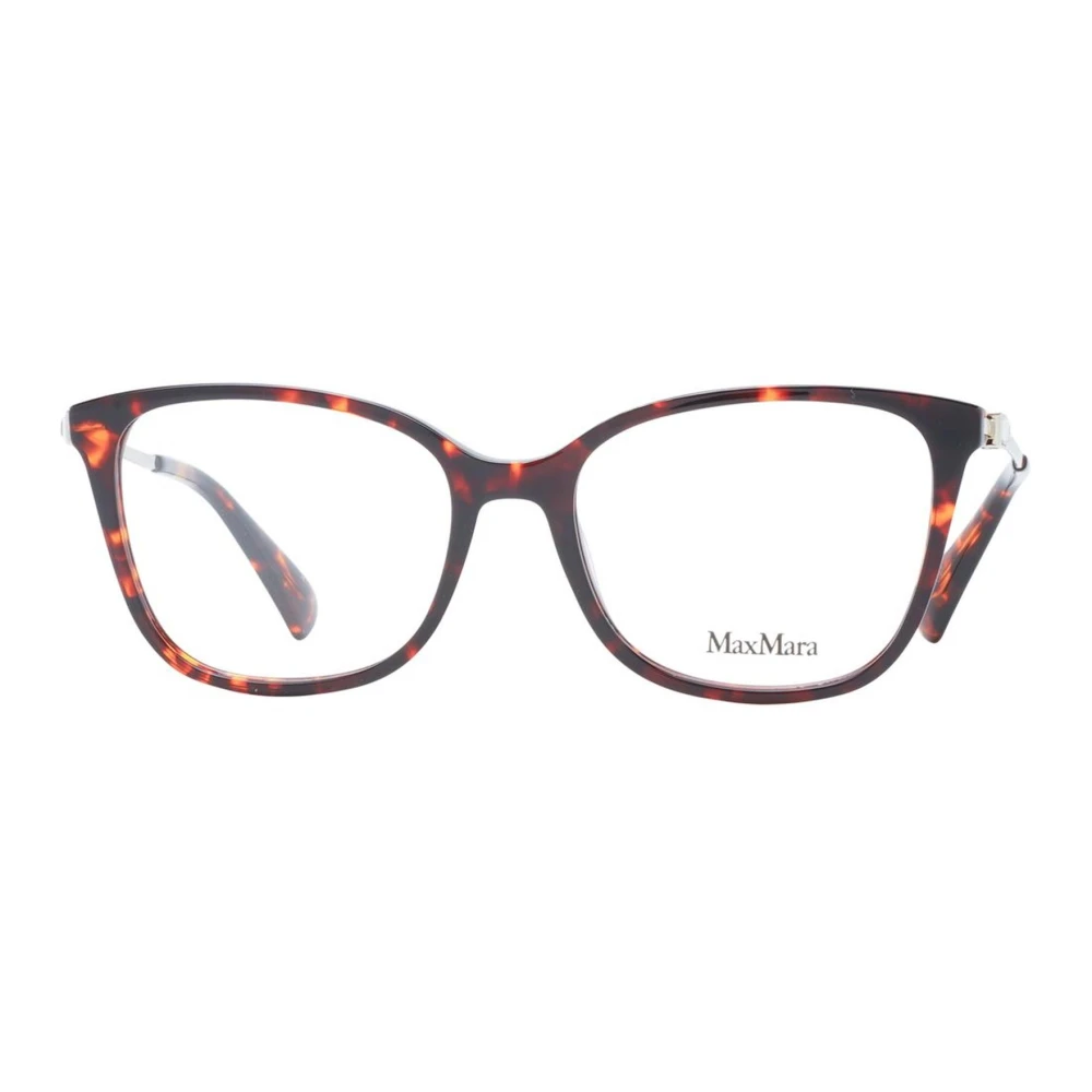 Max Mara Bruine Vierkante Optische Monturen Stijlvol Ontwerp Brown Dames