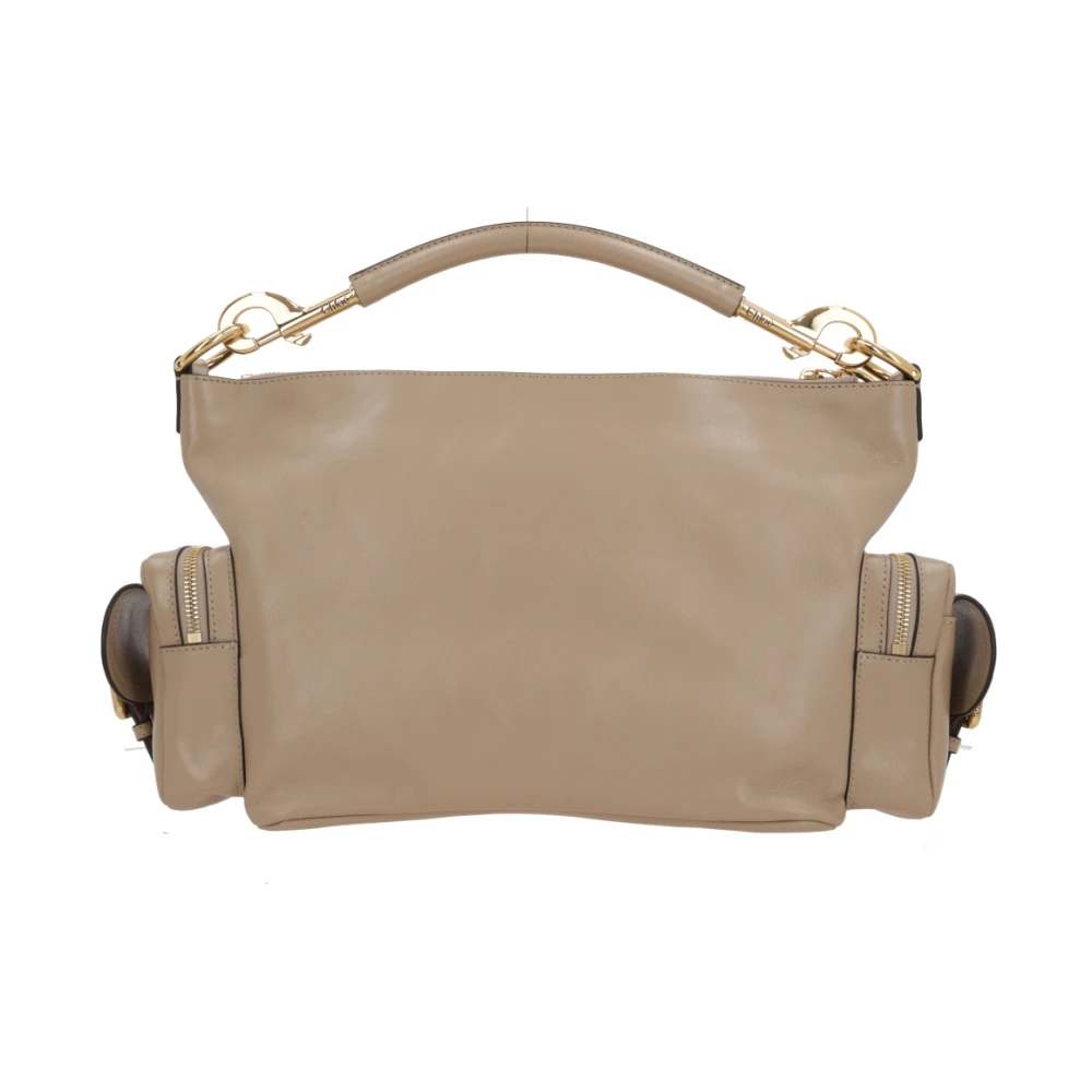 Chloé Donkerbeige Schoudertas met Gouden Hardware Brown Dames