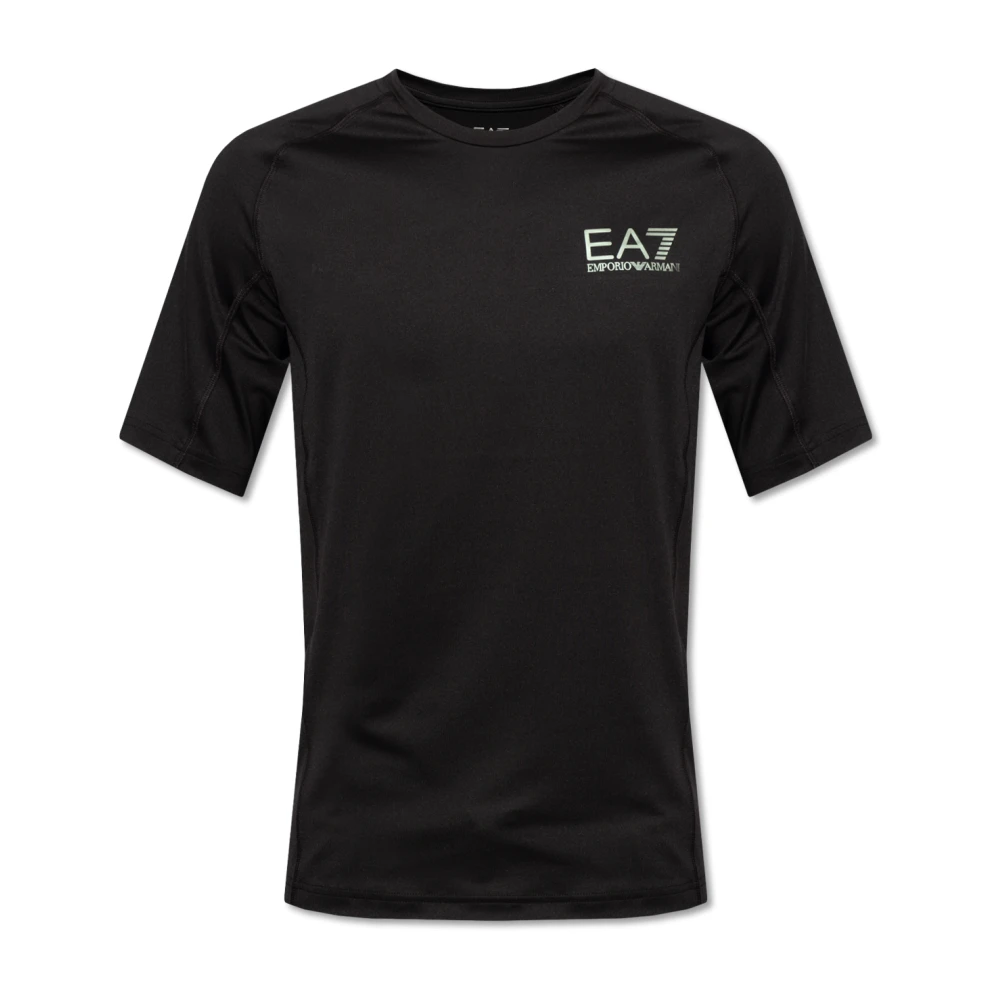 Emporio Armani EA7 T-shirt med logotyp Black, Herr