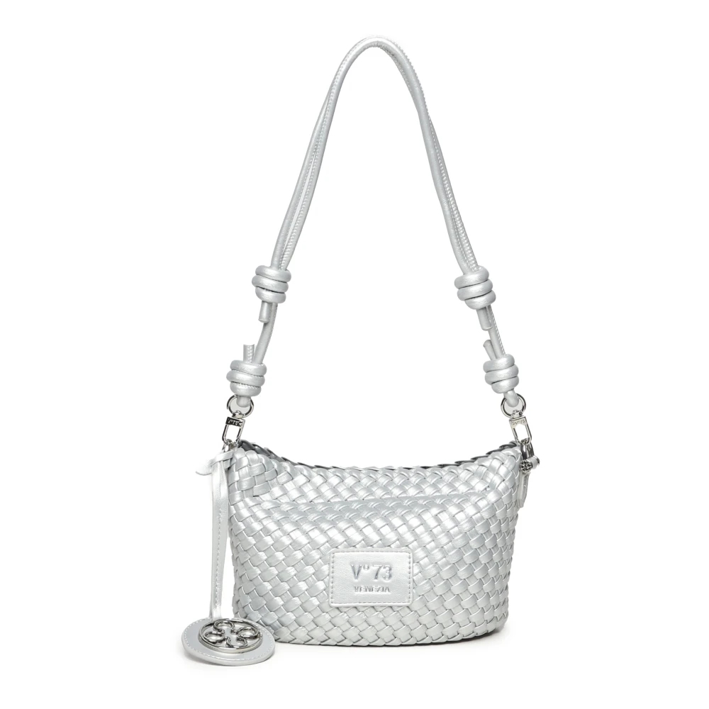 V73 Zilveren Schoudertas met Hanger Gray Dames