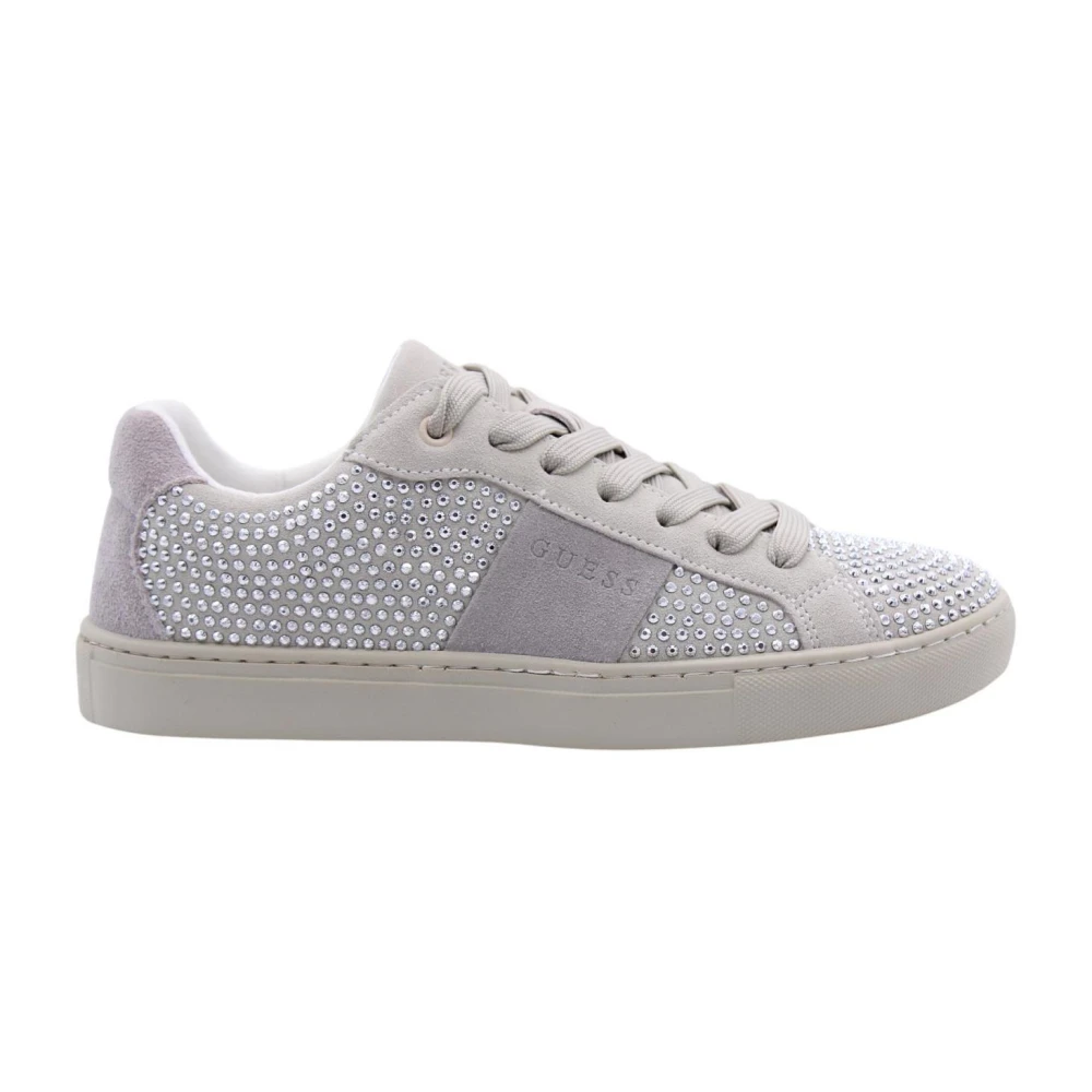 Guess Bruine Sneaker Schoenen voor Mannen Dames Schoenen Grijs