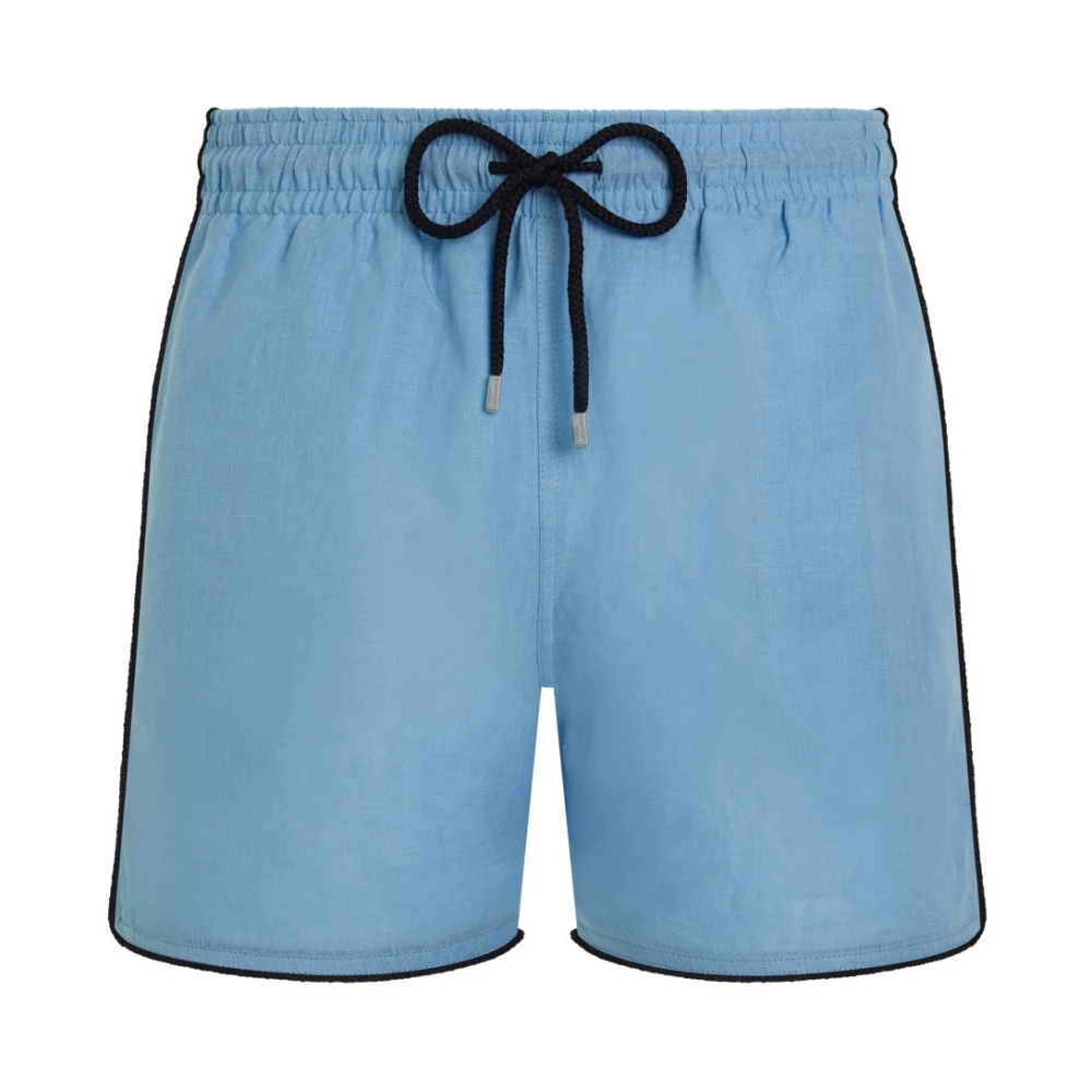 Vilebrequin Blue Beachwear, Male, 3XL, Maurice Swim Shorts