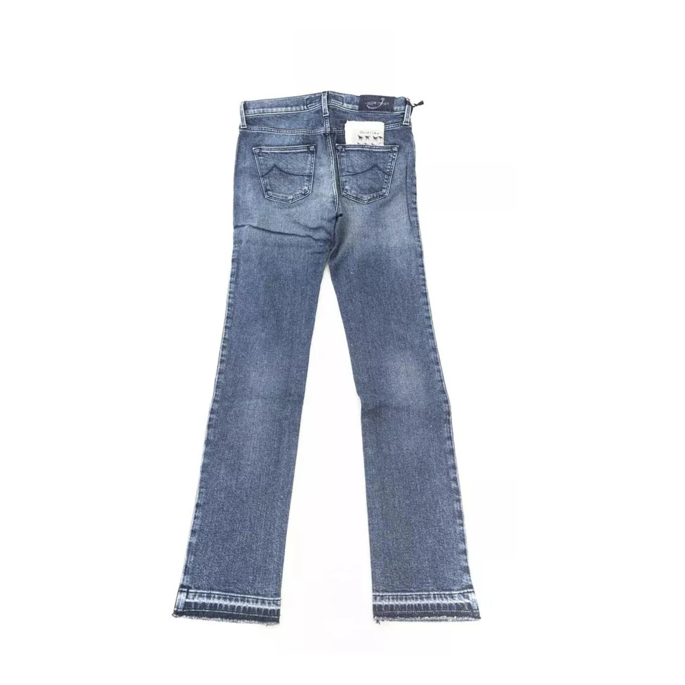 Jacob Cohën Blauwe Slim Fit Katoenen Jeans Blue Dames