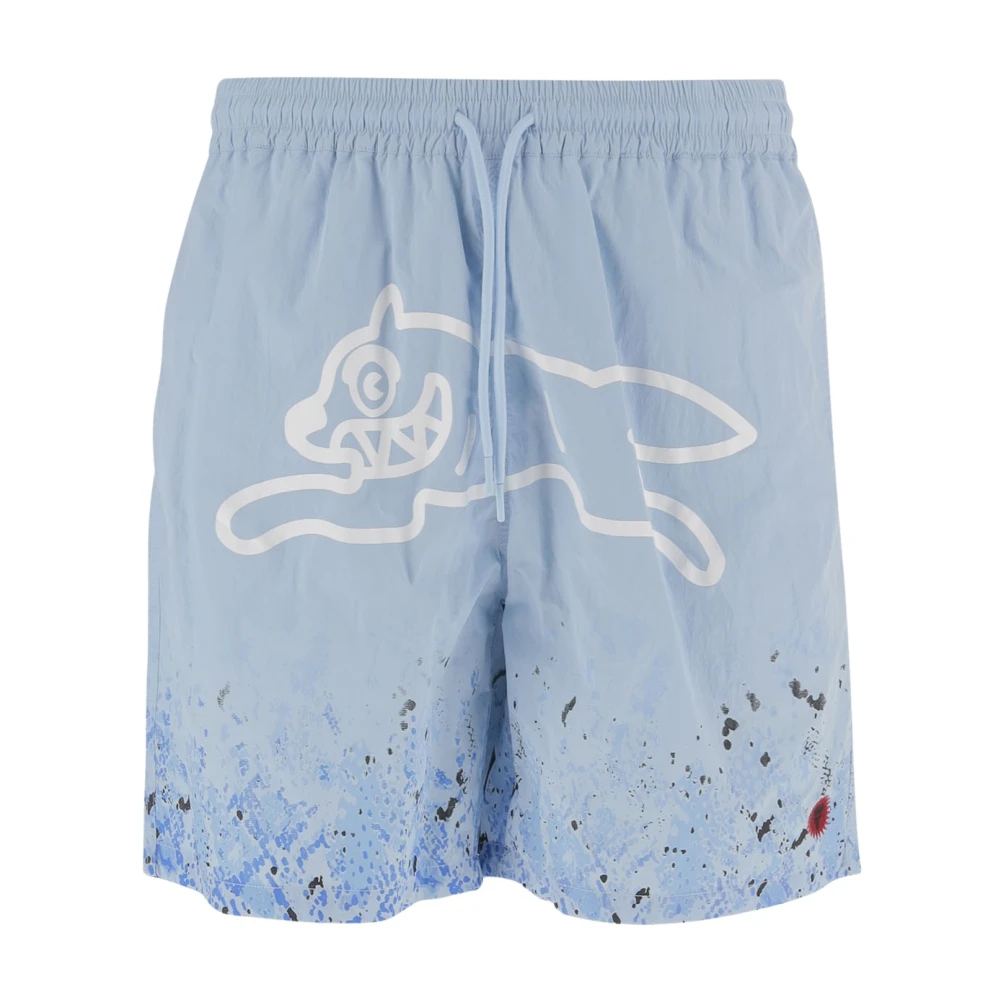 Icecream Men's Blue Running Dog Swim Shorts
