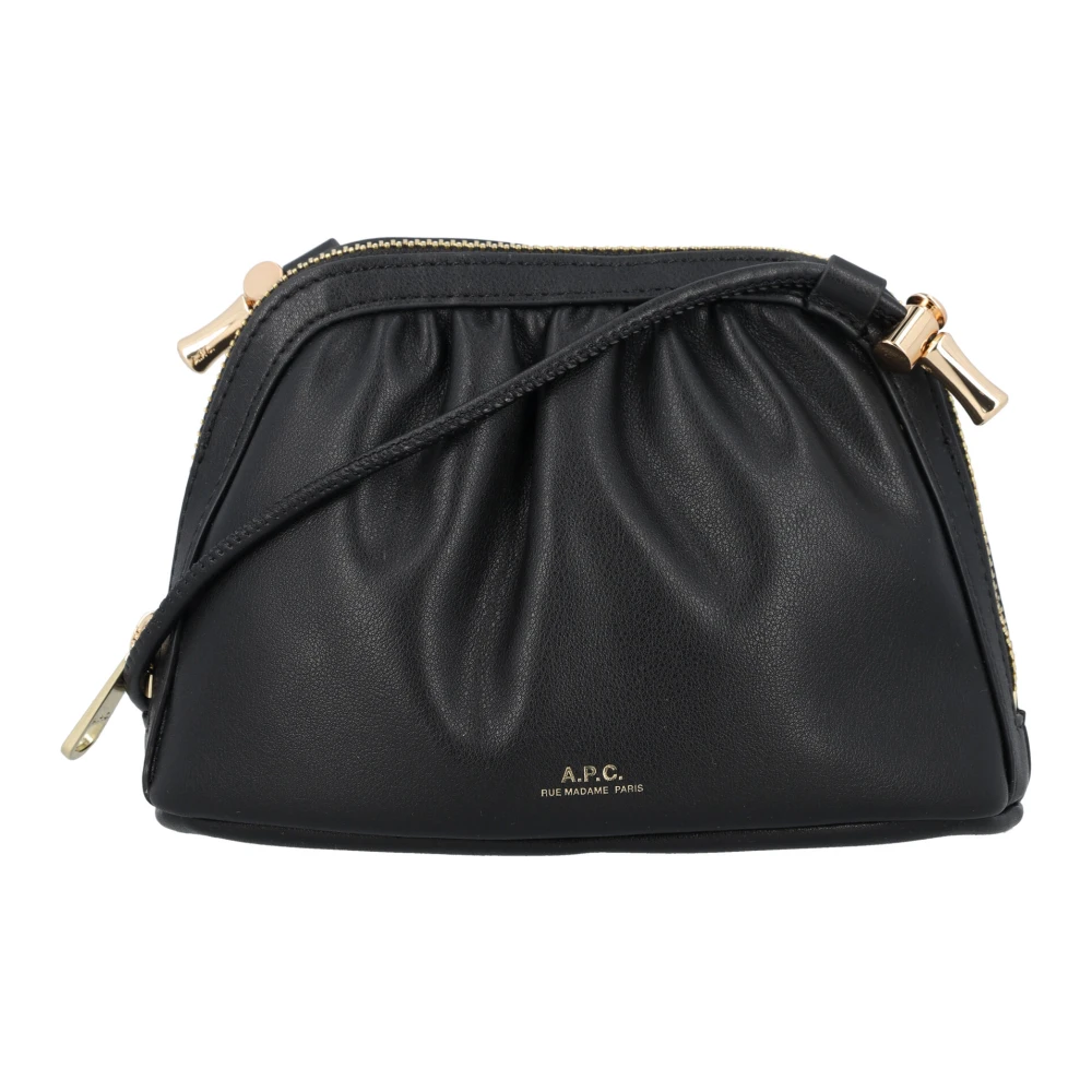 A.p.c. Zwarte Eco Leren Ninon Handtas Black Dames