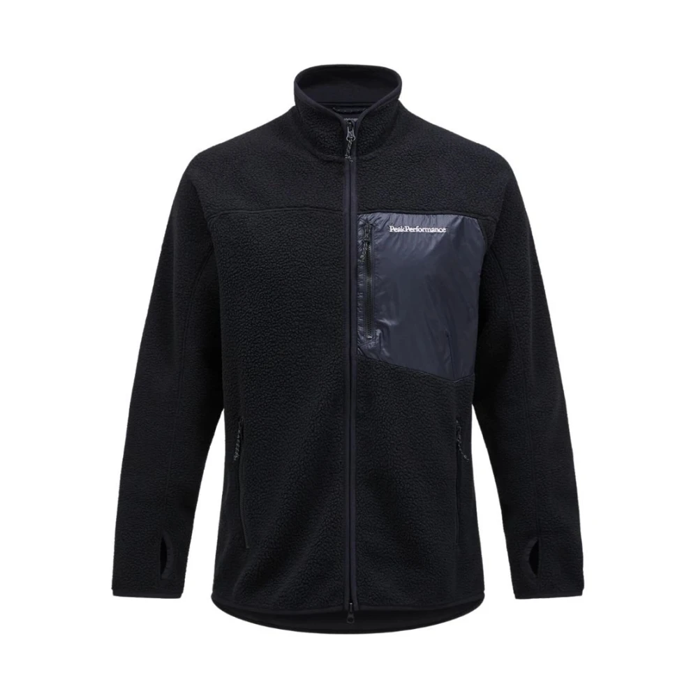 Peak Performance Comfortabele Fleece Ritsjas Black Heren