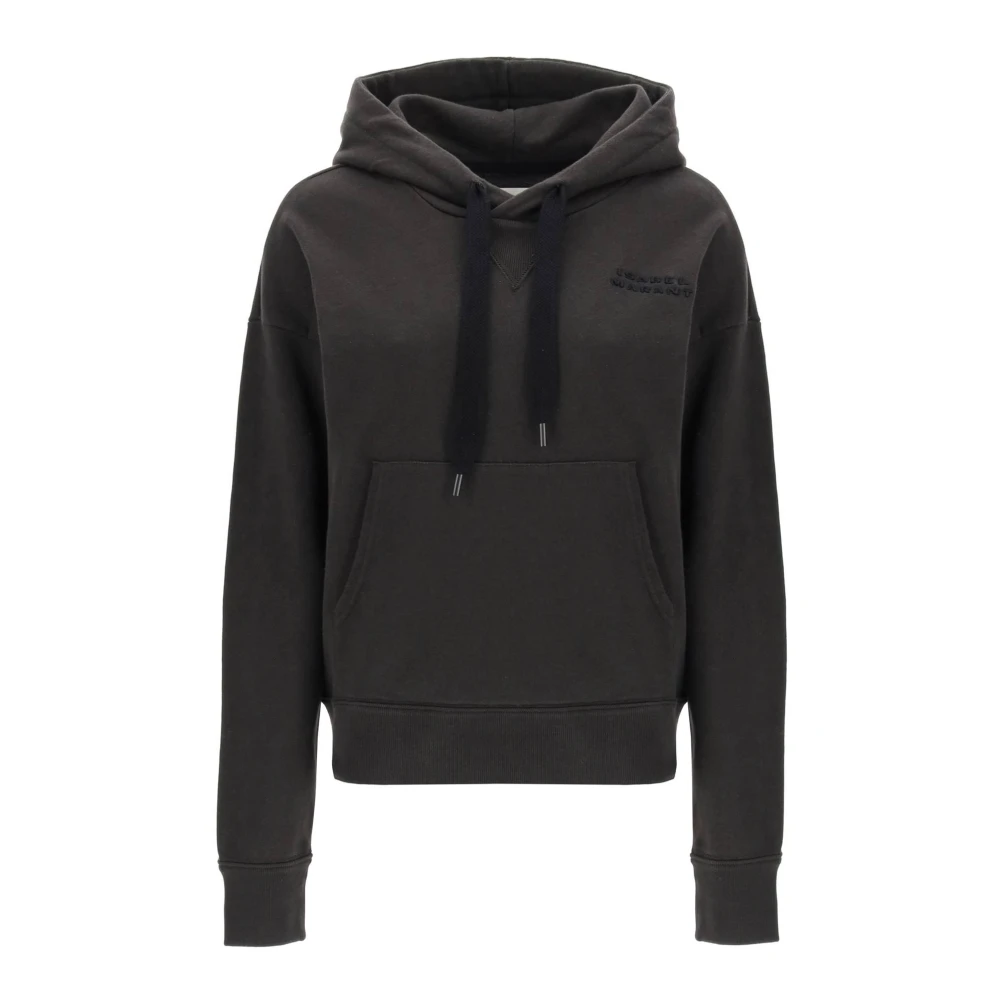 Isabel marant Sylla Hoodie in Vervaagde French Terry Black Dames