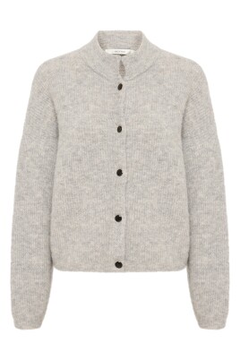 hyggelig-kort-cardigan-lysegra-melange
