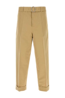 beige-cotton-blend-casual-pants