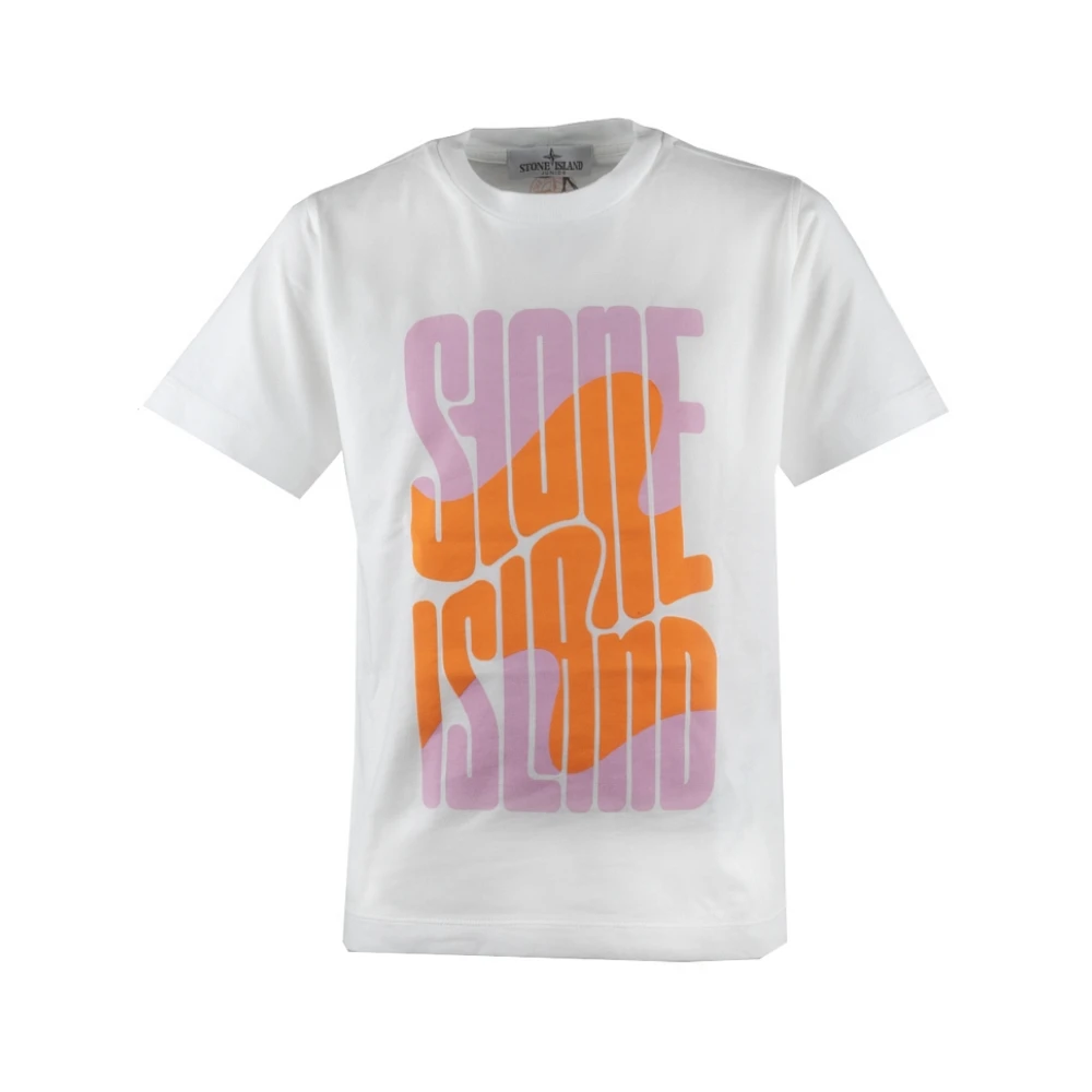 Stone Island Boys White T-Shirts,, T-Shirts And Polos Size 10 Y