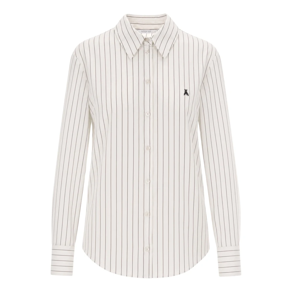 Patrizia Pepe , Shirts, Female, White, Xs, Striped Shirt