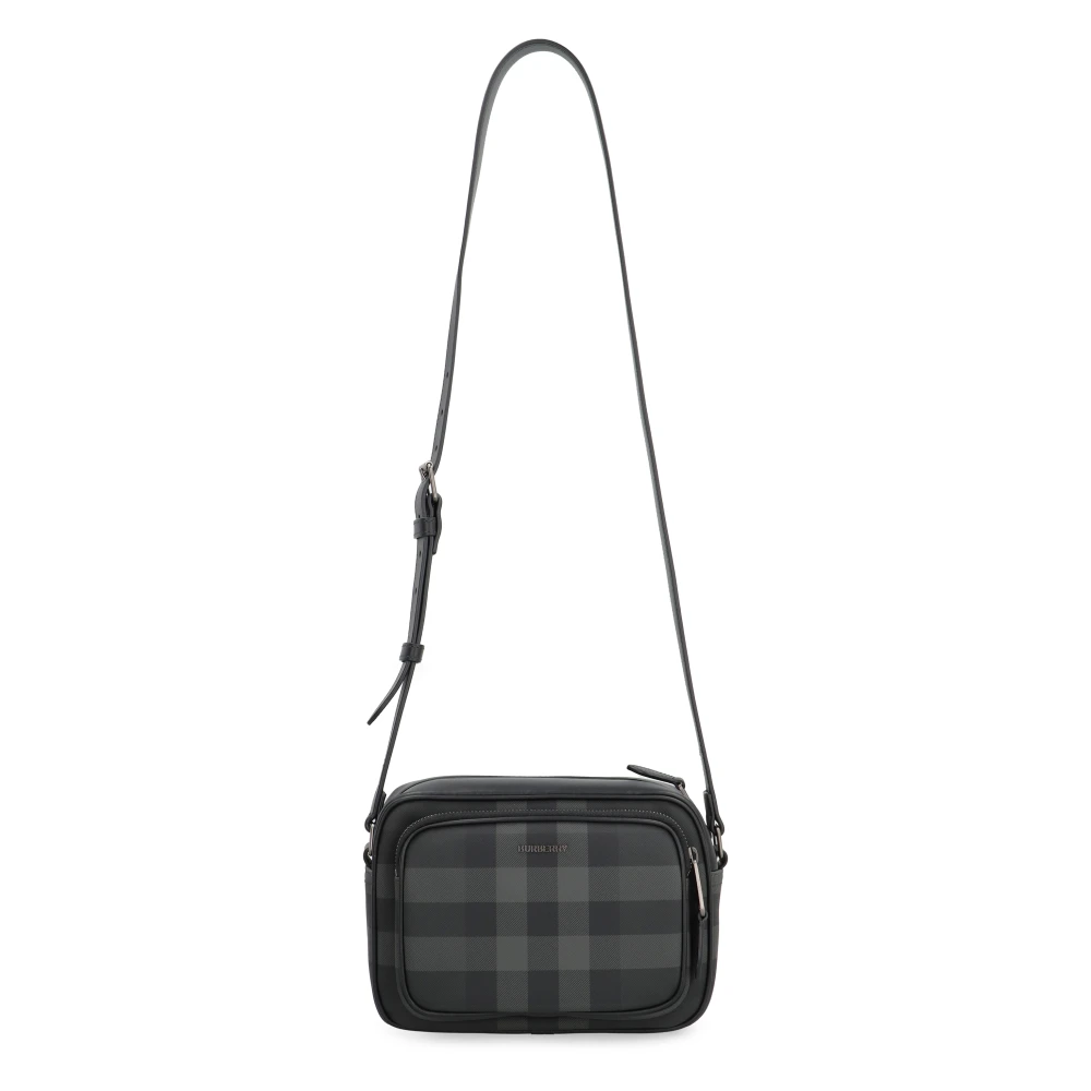 Burberry Ruitmotief crossbody tas Black Heren