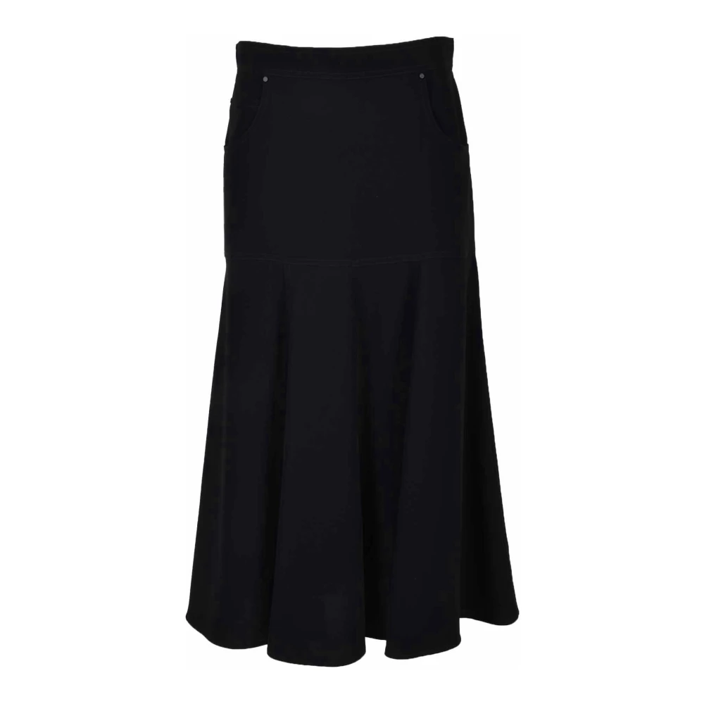 Max Mara Elegante Triacetaat Polyester Jurk Black Dames