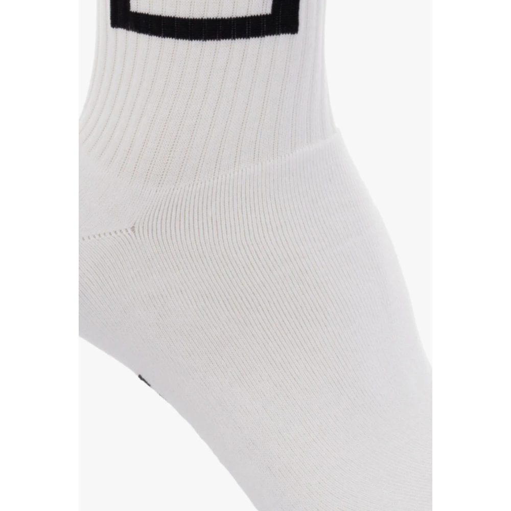 Dsquared2 Heren Mid Crew Sokken White Heren