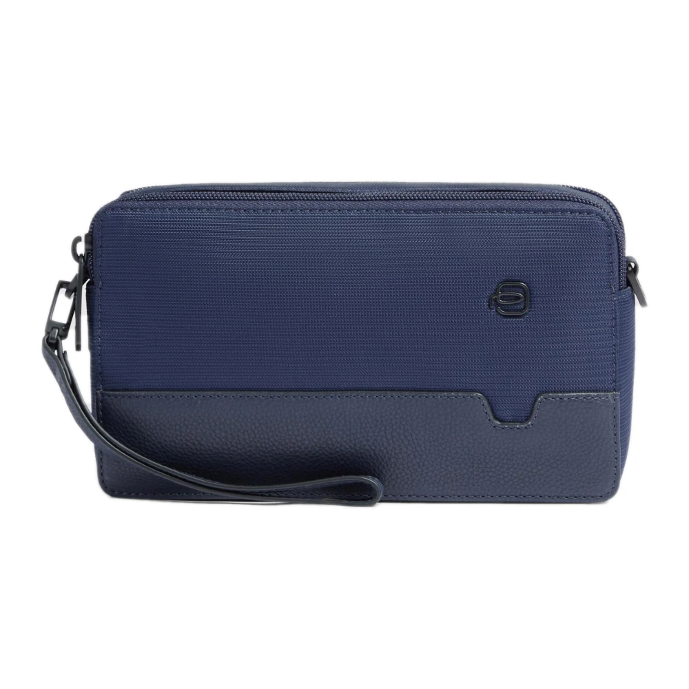 Piquadro Homme Bleu Sacs, Taille: One Size Pochette Avec Deux Compartiments