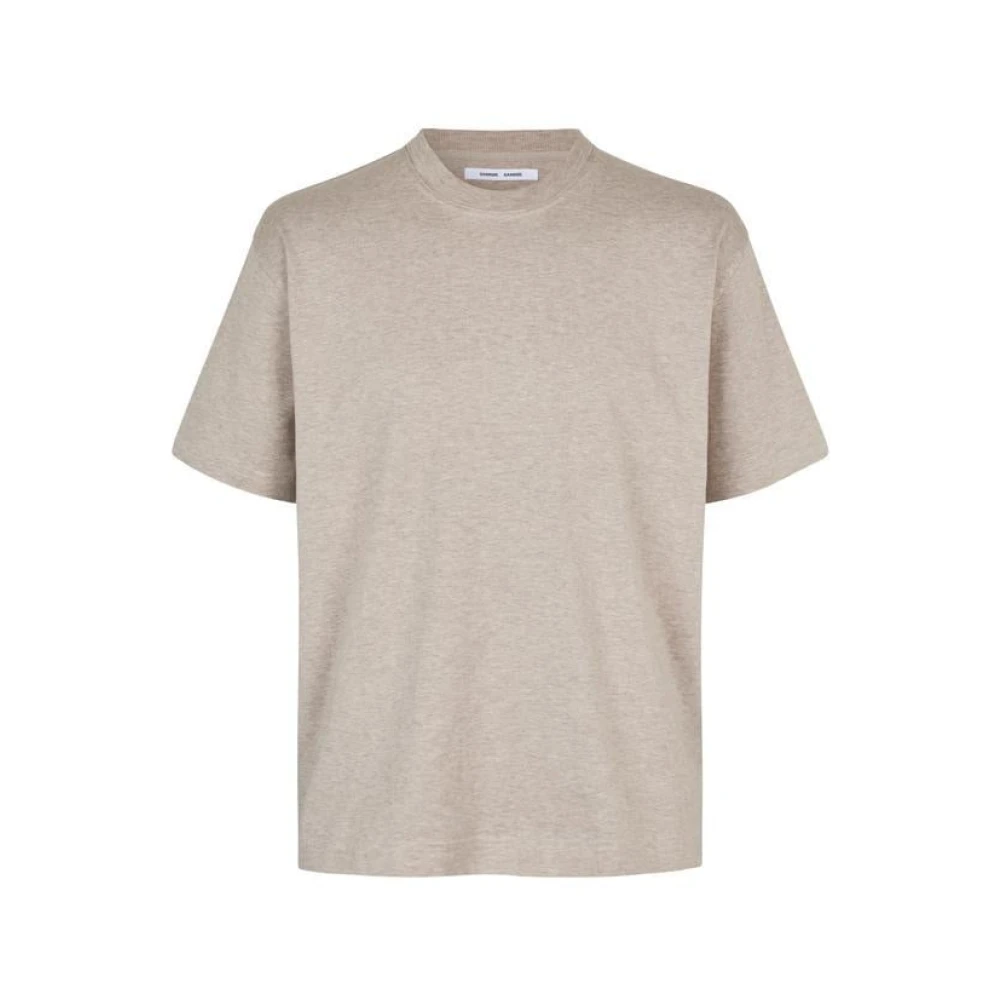 Samsøe Modern Designer T-Shirt Beige Heren