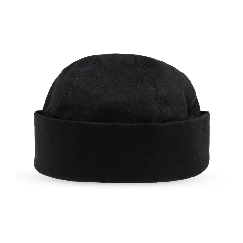 Moschino Katoenen pet met logopatch Black Unisex
