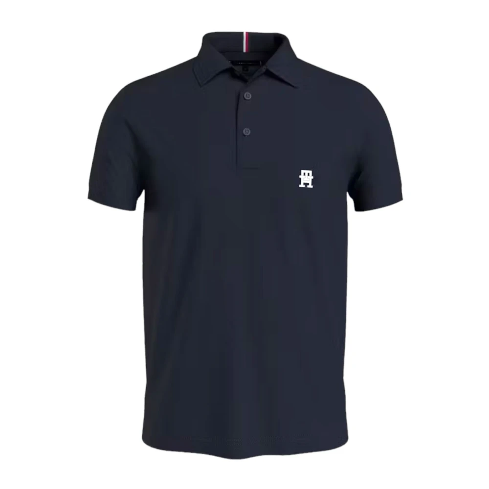 Tommy Hilfiger Polo Korte Mouw Blue Heren