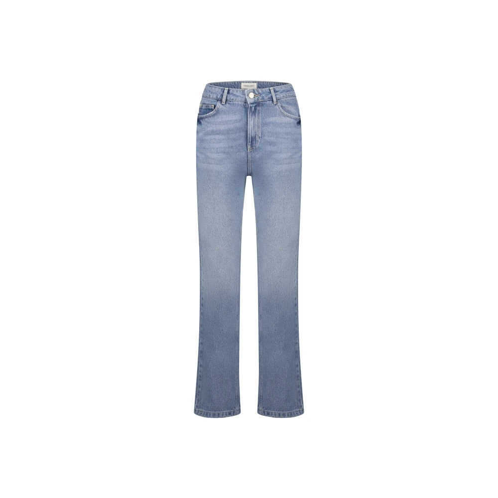Fabienne Chapot Lola Straight Jeans Comfortabel Wasbaar Blue Dames