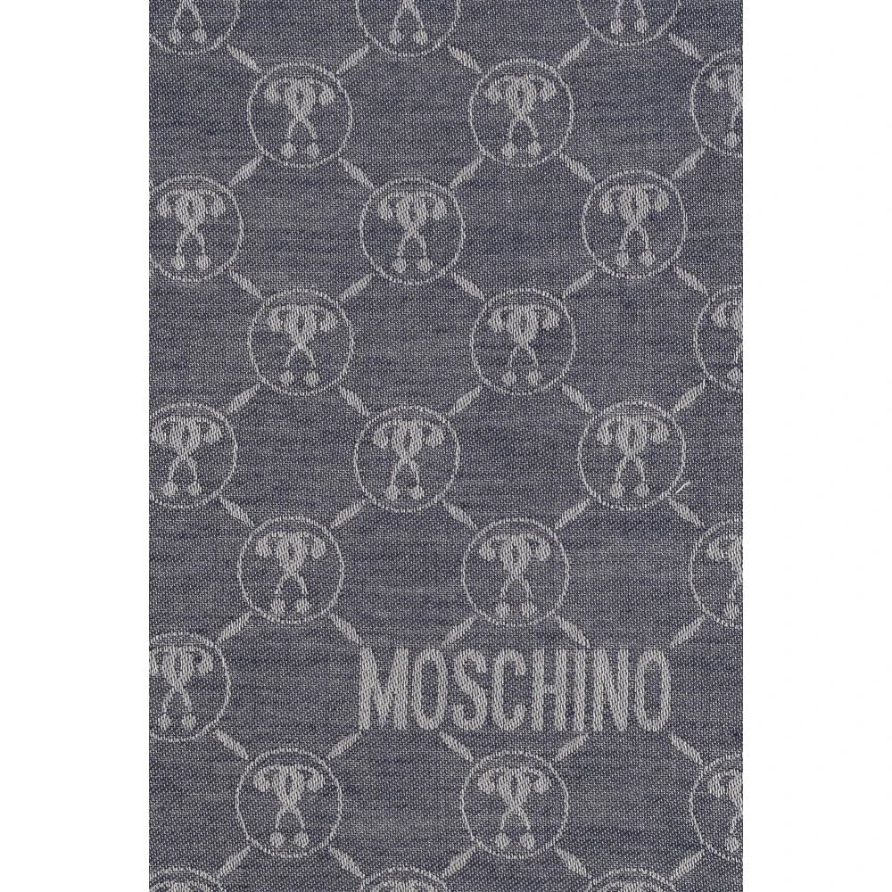 Moschino Sjaal met monogram Gray Dames
