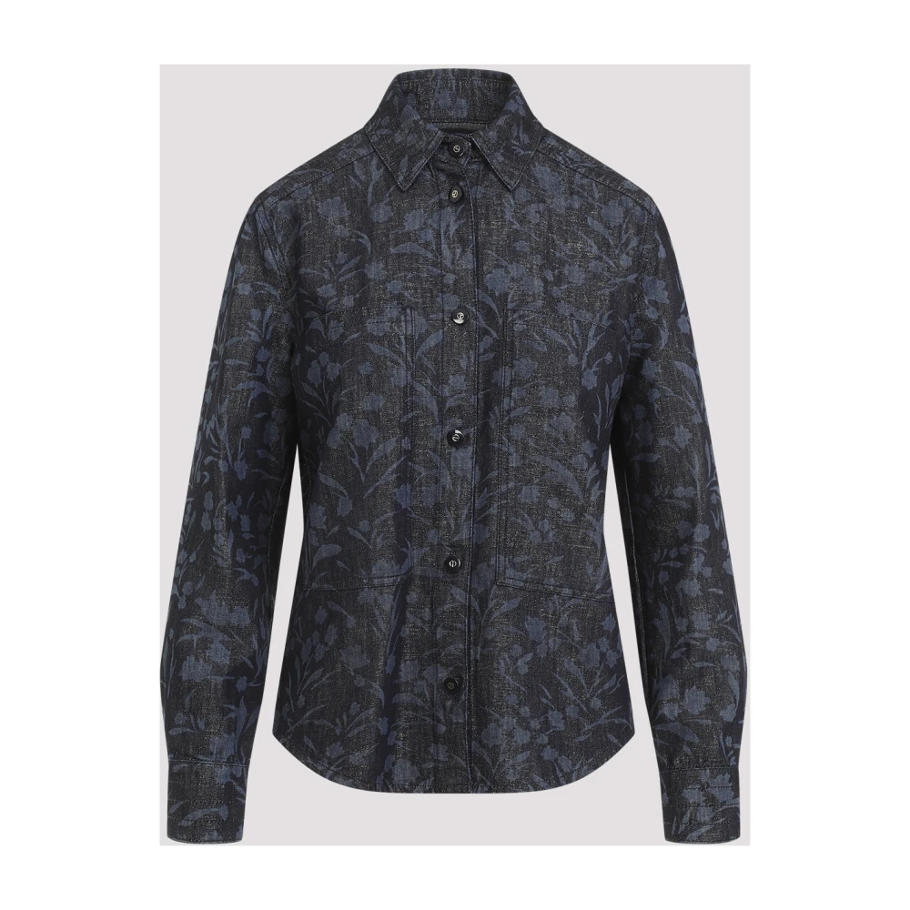 Giorgio Armani Grijze Shirt Damesmode Blue Dames