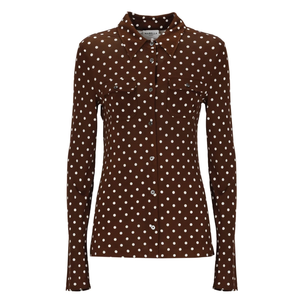 Marella Donna Marrone Camicette M, New,